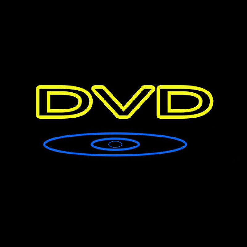 Yellow Dvd 1 Neon Sign