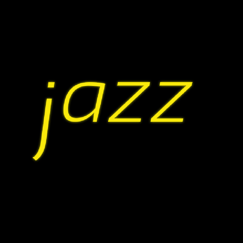 Yellow Jazz Cursive Neon Sign