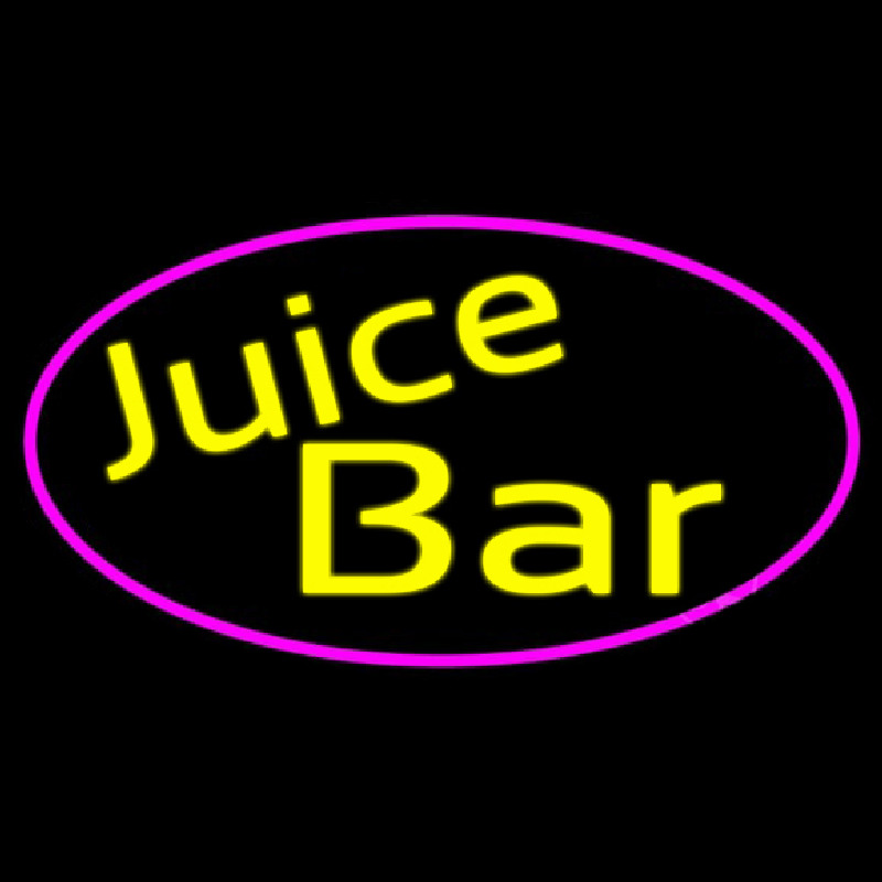 Yellow Juice Bar Neon Sign