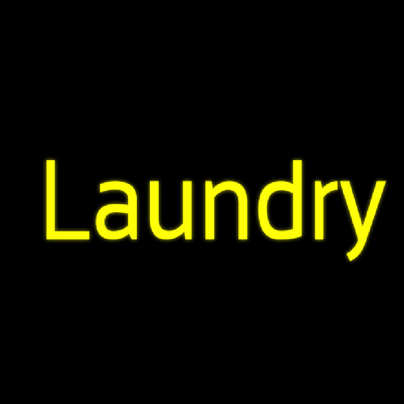 Yellow Laundry Neon Sign