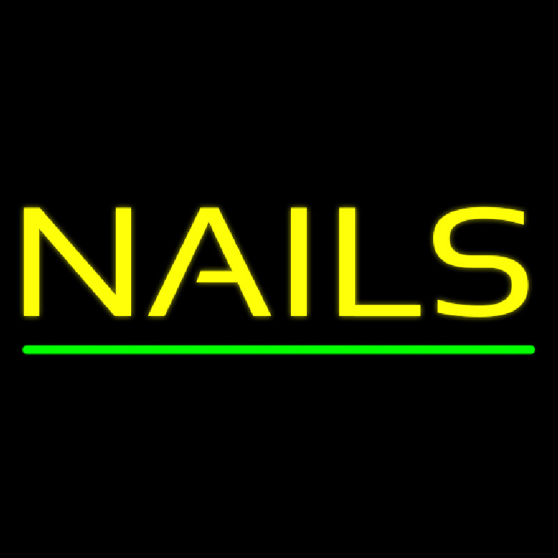 Yellow Nails Neon Sign