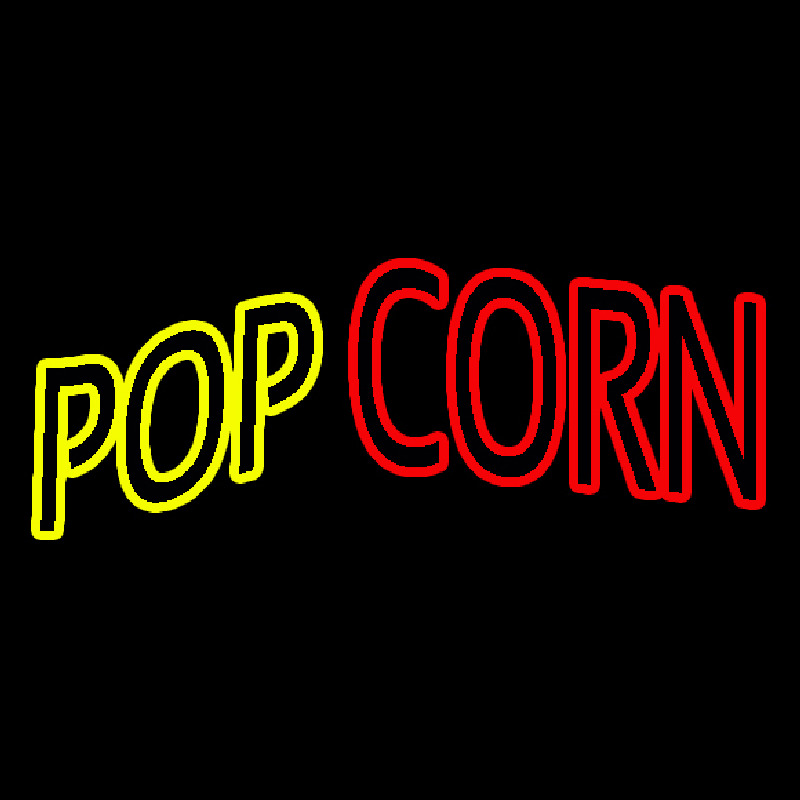 Yellow Pop Red Corn Neon Sign