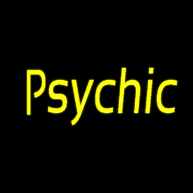 Yellow Psychic Neon Sign