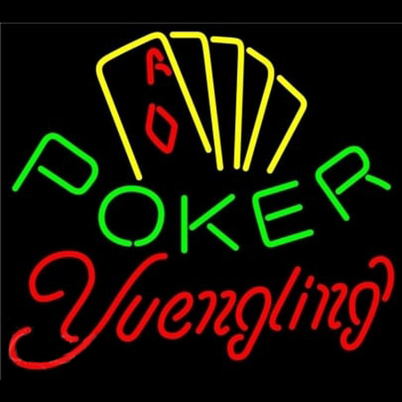 Yuengling Poker Yellow Neon Sign
