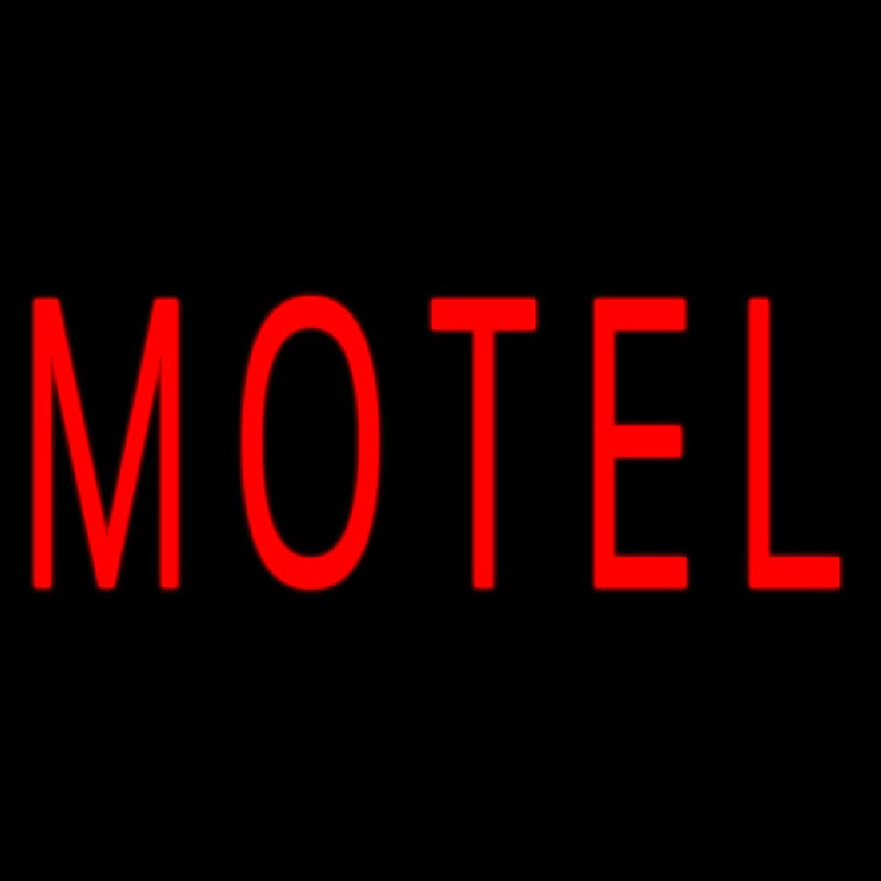 Red Motel Neon Sign