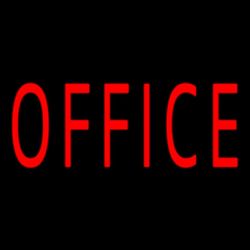 Red Office Neon Sign