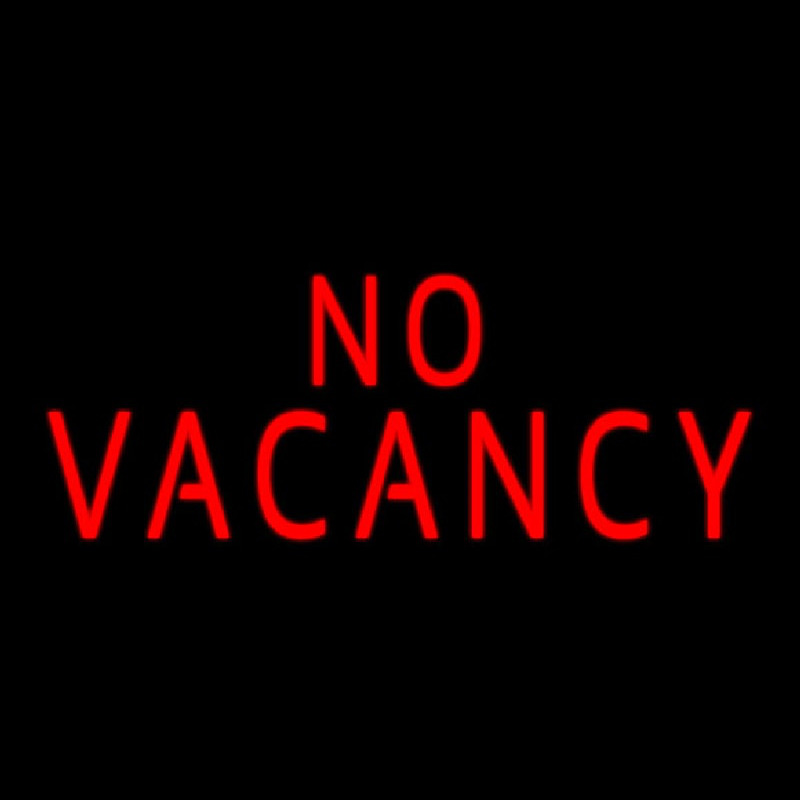 Red No Vacancy Neon Sign