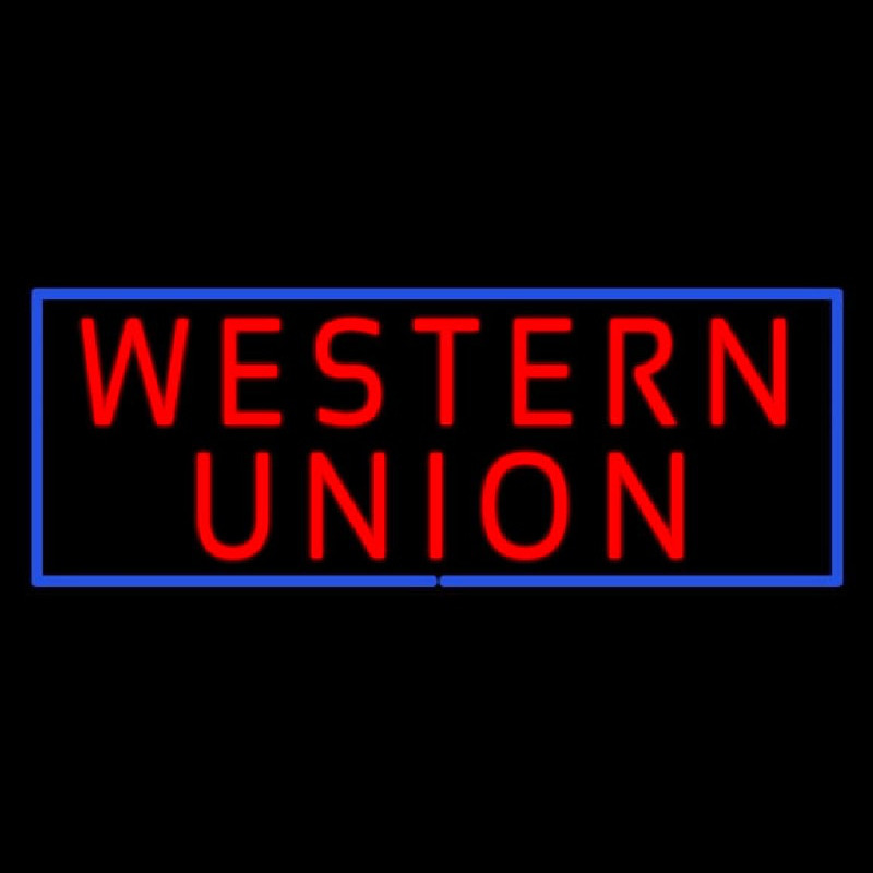 Western Union Neon Sign