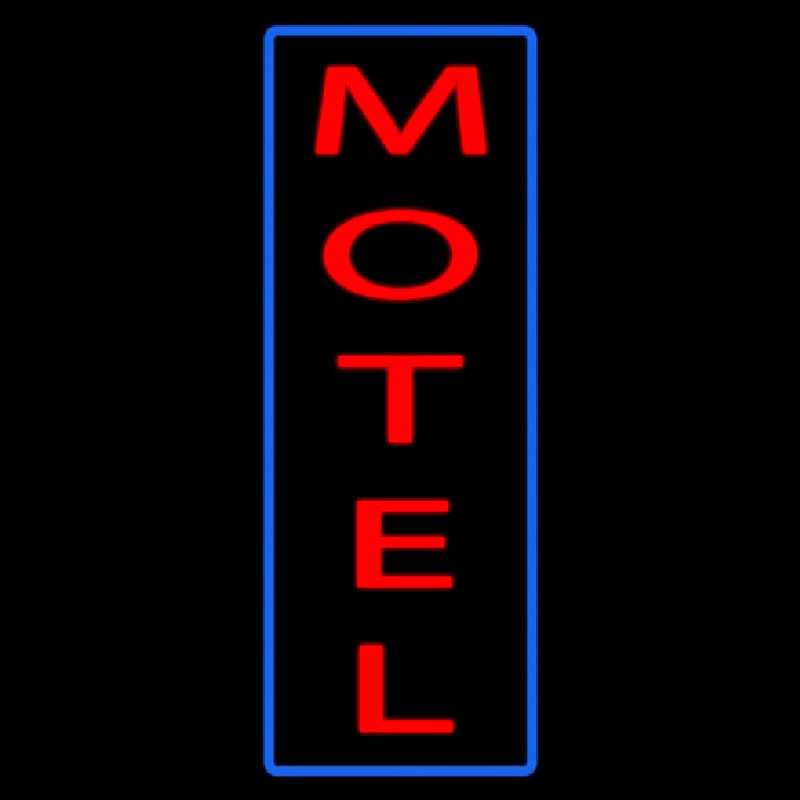 Vertical Motel Neon Sign