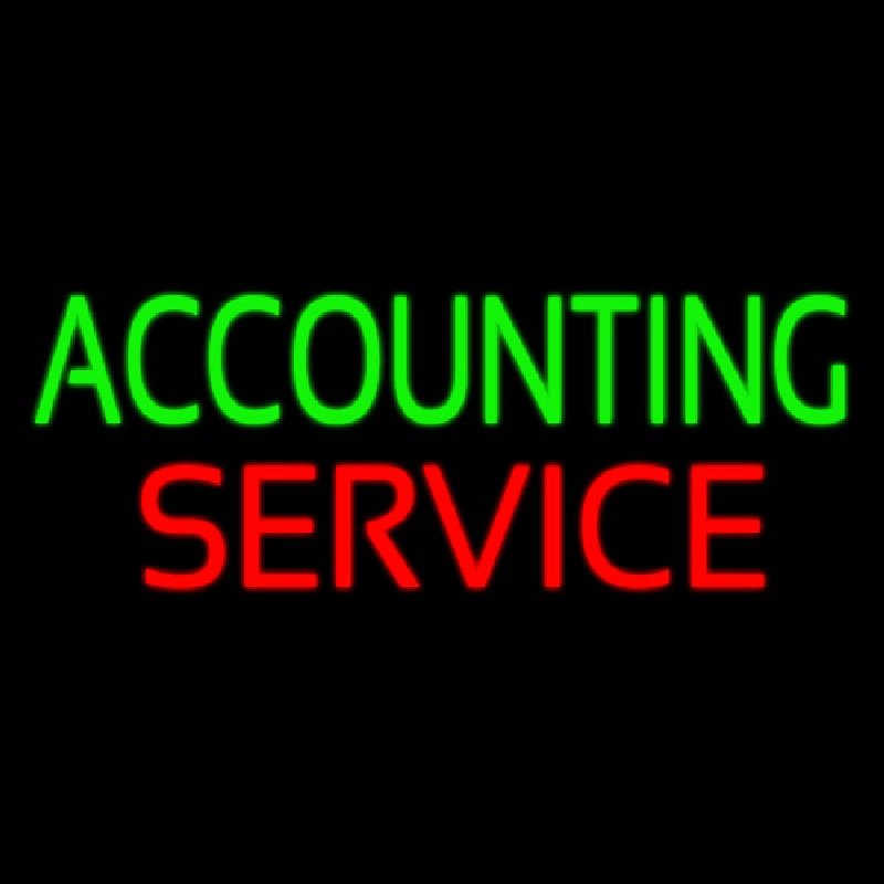 Accounting Service Neon Sign