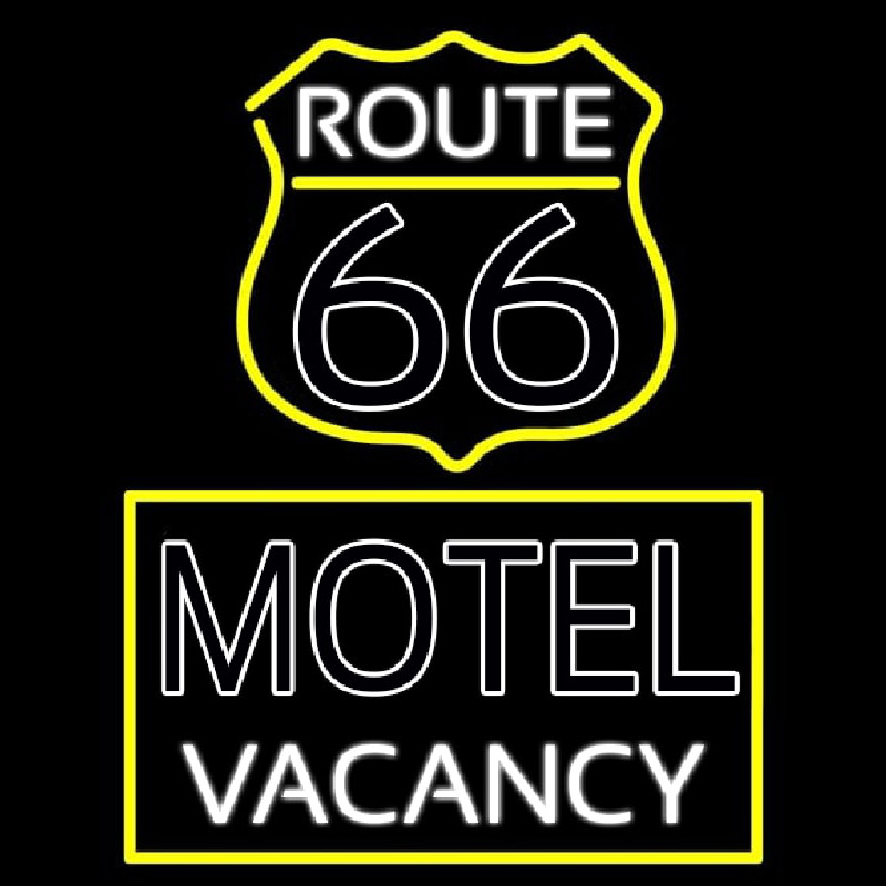 Block Motel Vacancy Neon Sign