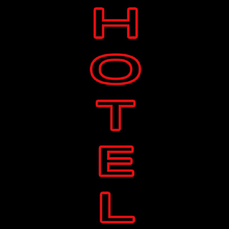 Double Stroke Hotel Neon Sign