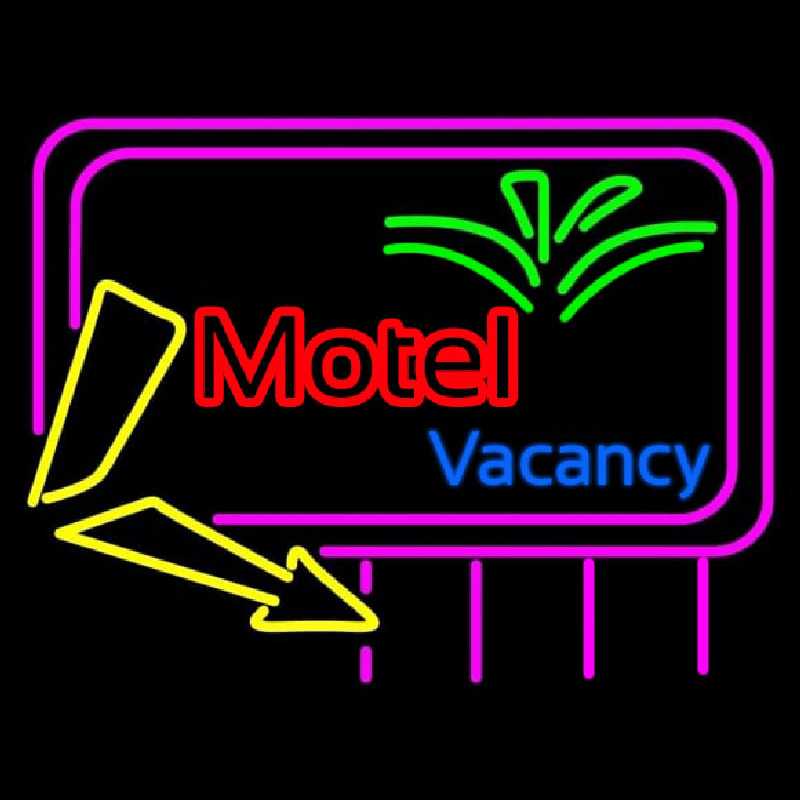 Funky Motel Vacancy Neon Sign