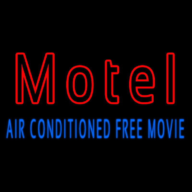 Motel Air Conditioned Neon Sign