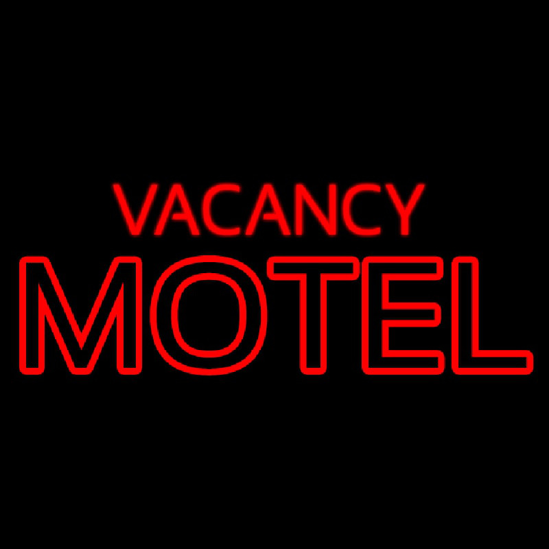 Red Vacancy Motel Neon Sign