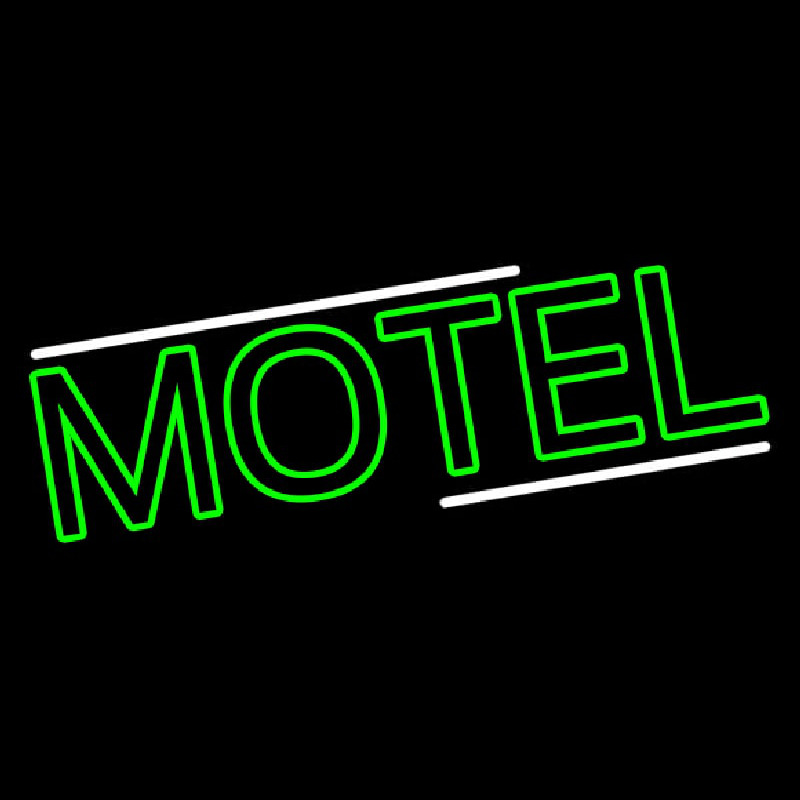 Green Motel Neon Sign