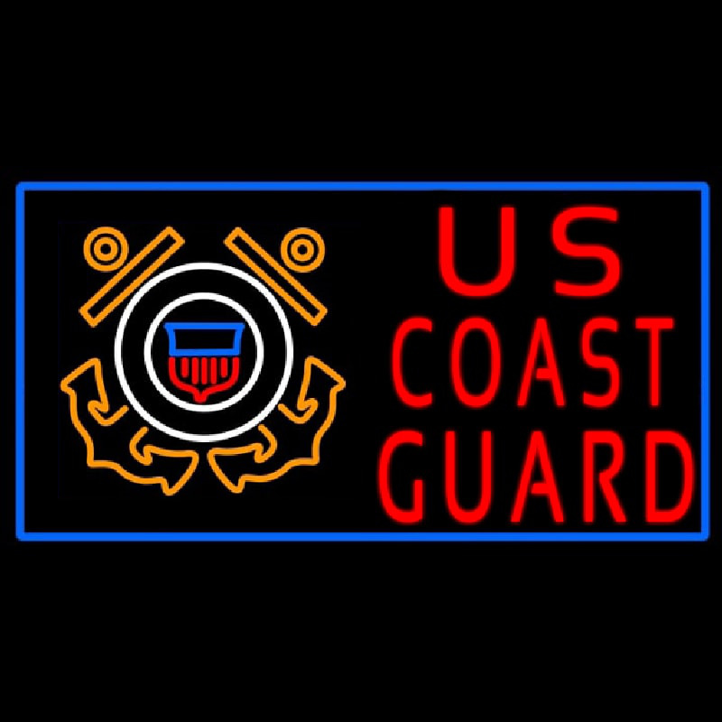 Us Coast Guard Logo Neon Sign