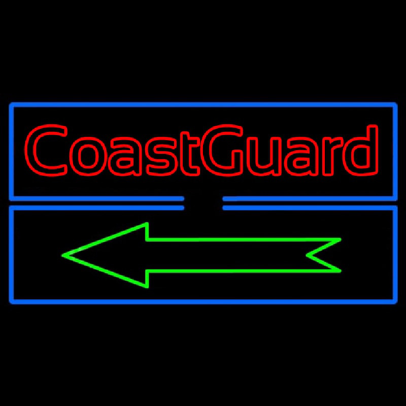 Red Coast Guard Neon Sign