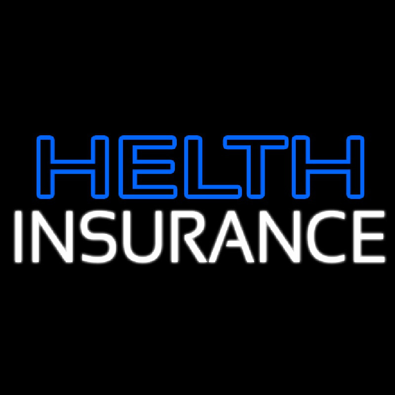 Double Stroke Health Insurance Neon Sign