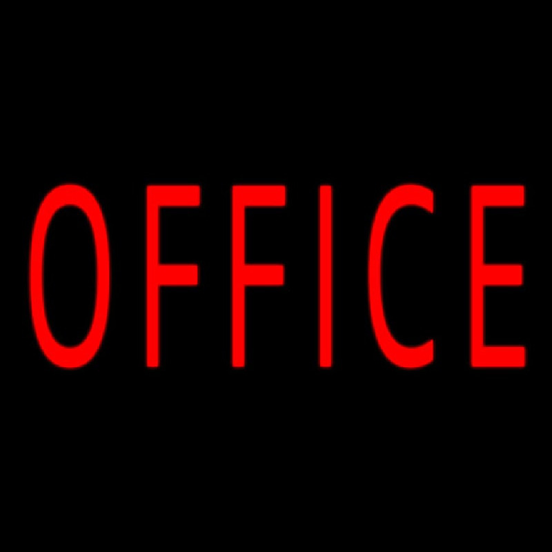 Red Office Neon Sign