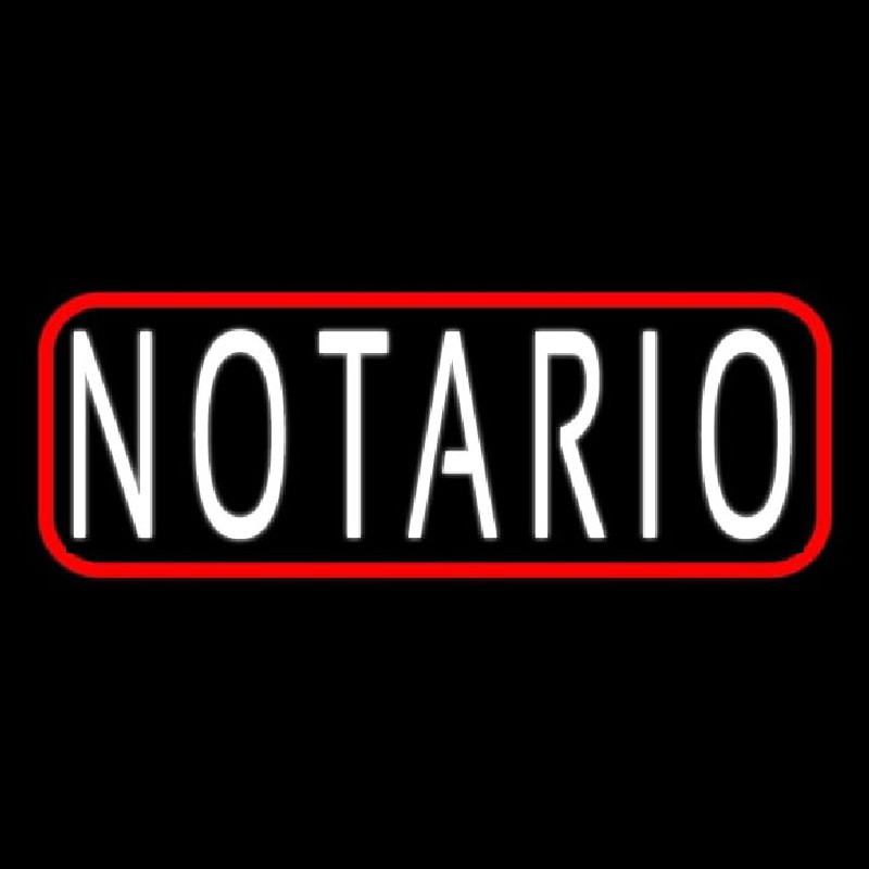 Notario Neon Sign