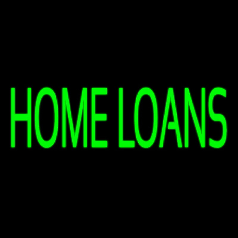 Green Home Loans Neon Sign