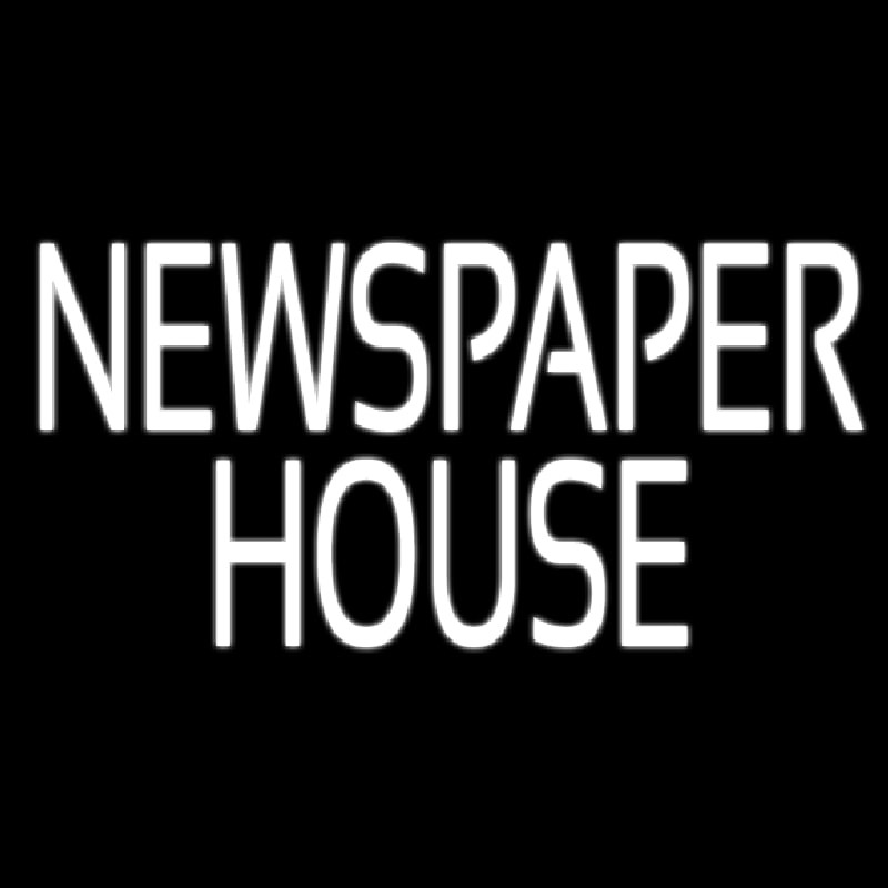 Newspaper House Neon Sign