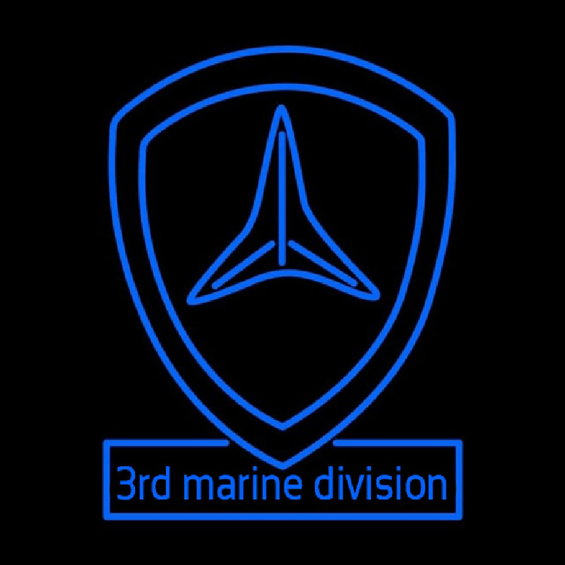 3rd Marine Division Neon Sign