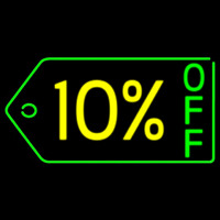 10 Percent Off Neon Sign