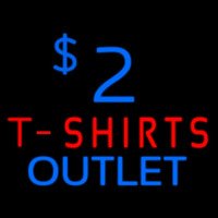 2 T Shirt Outlet Neon Sign