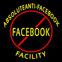 Absoluteanti Facebook Facilty Neon Sign