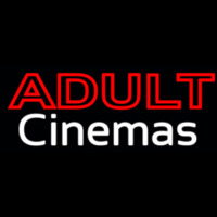 Adult Cinemas Neon Sign