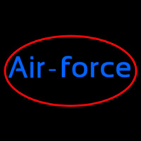 Air Force With Red Border Neon Sign