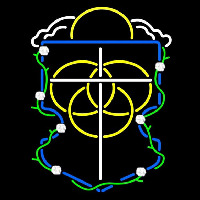 Alpha Omega Epsilon Logo Neon Sign