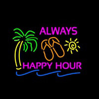 Always Happy Hour Neon Sign