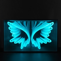 Angel Wings 3D Infinity LED Neon Sign