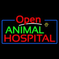 Animal Hospital Open Neon Sign