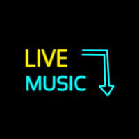 Arrow Live Music Neon Sign