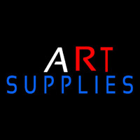 Art Blue Supplies Neon Sign