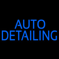 Auto Detailing Blue Neon Sign