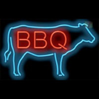 BBQ COW Neon Sign