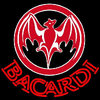 Bacardi Bat Red Logo Rum Sign Neon Sign