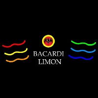 Bacardi Limon Multi Colored Rum Sign Neon Sign