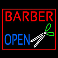 Barber Open Neon Sign