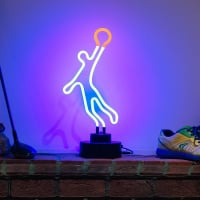 Basketball Man Desktop Neon Sign