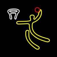 Basketball Player Play Neon Sign