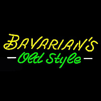 Bavarians Cursive Old Style Neon Sign Neon Sign