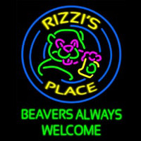 Beavers Always Welcome Neon Sign