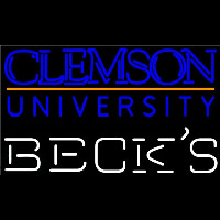 Becks Clemson University Beer Sign Neon Sign