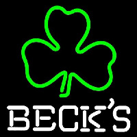 Becks Green Clover Beer Neon Sign